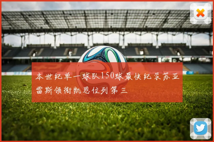 本世纪单一球队150球最快纪录苏亚雷斯领衔凯恩位列第三